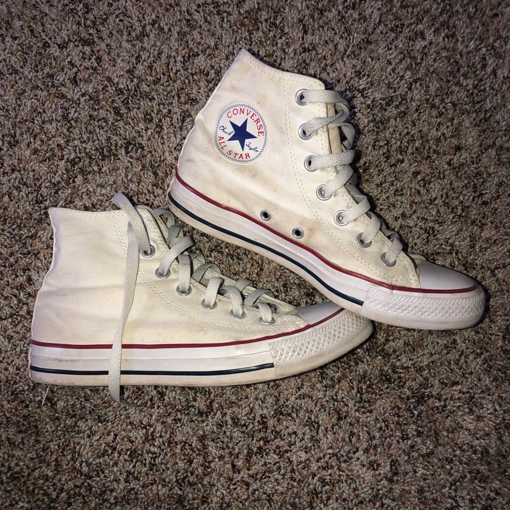 white high top converse